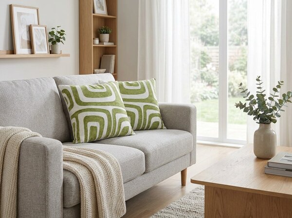 Perna decorativa DULCE 45x45 cm, verde