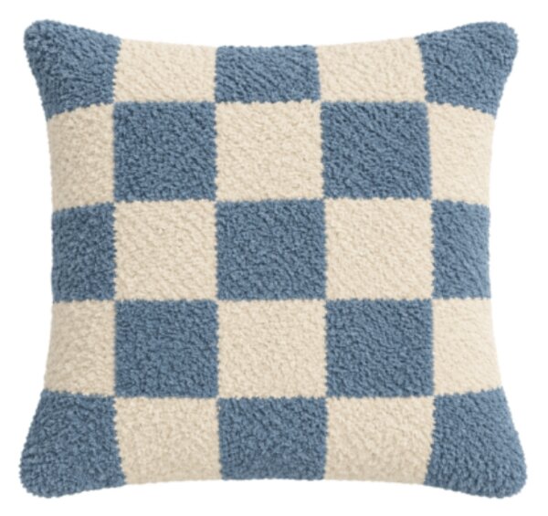 Perna decorativa ZIVALO 45x45 cm, albastra
