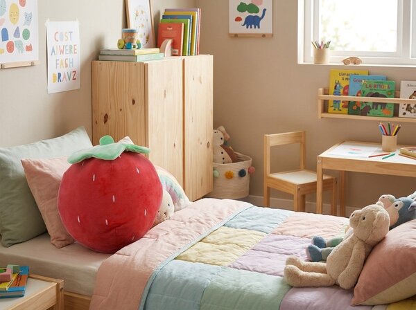 Perna decorativa STRAWBERRY 30x22 cm, rosu