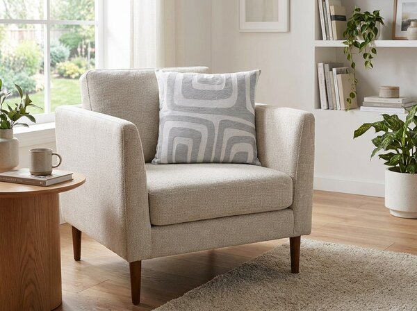 Perna decorativa DULCE 45x45 cm, gri deschis