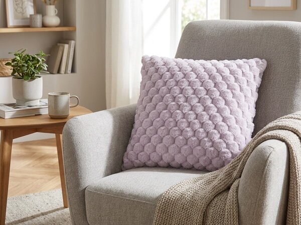 Perna decorativa DEREN 45x45 cm, violet deschis