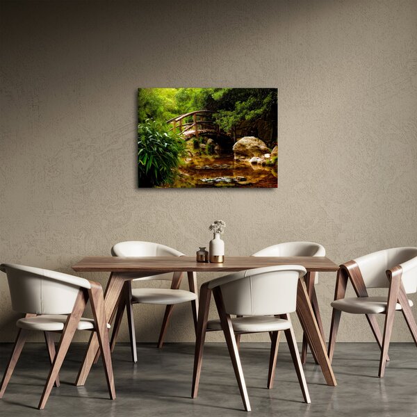 Tablou - Pod prin râu (70x50 cm)