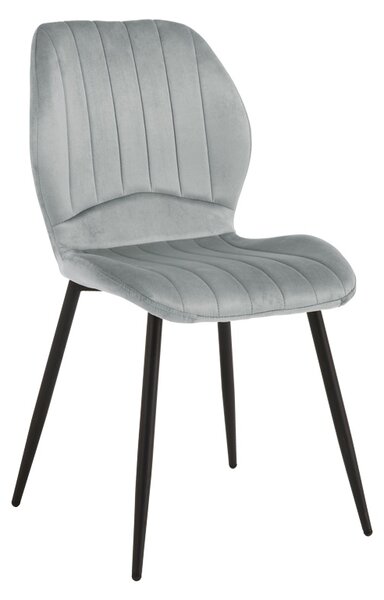 Scaun dining Jelour V1, Gri, 54.5x55x84.5 cm