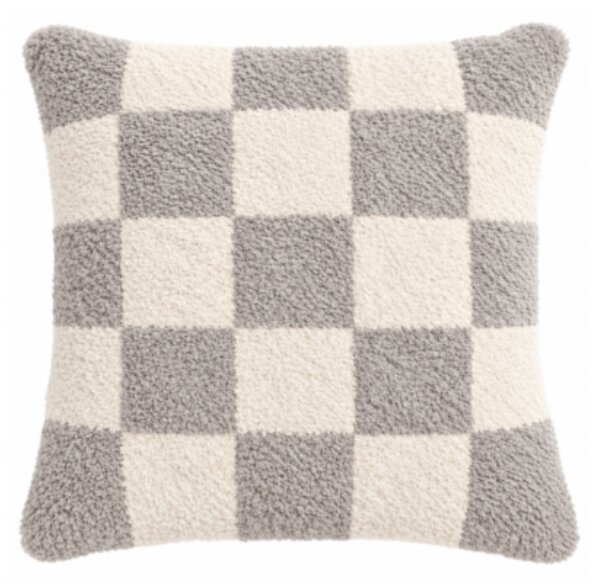Perna decorativa ZIVALO 45x45 cm, gri