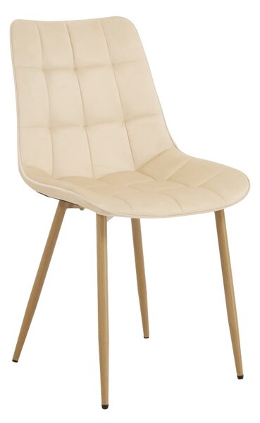 Scaun dining Berne, Crem, 57x53x87 cm