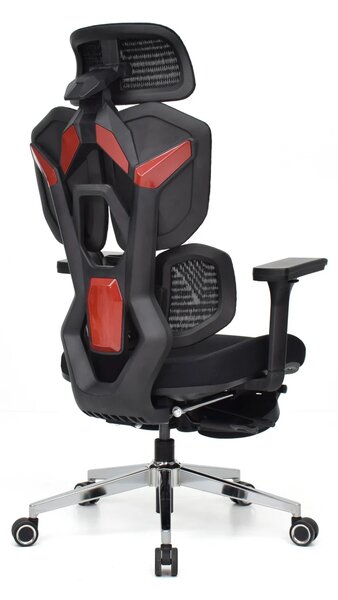 Scaun Ergonomic ProMesh X4D – Tetieră 4D, Suport Lombar Reglabil, Cotiere 4D, Sezut Translatie, Reclinare, Suport Picioare, Mesh, Negru