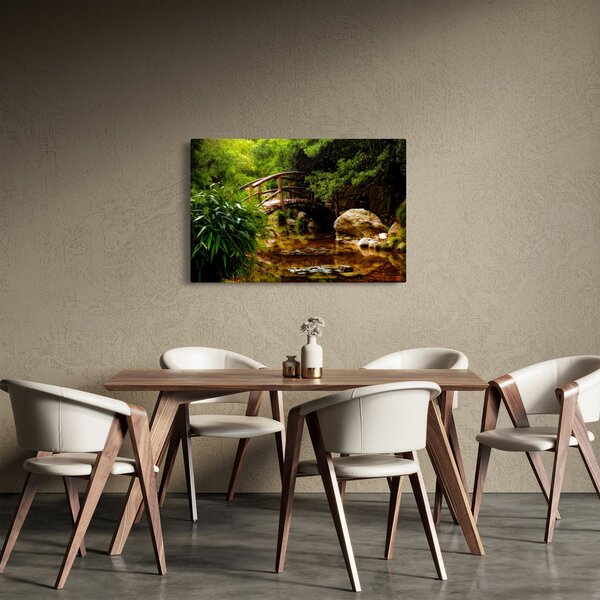 Tablou - Pod prin râu (90x60 cm)