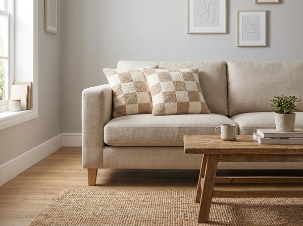 Perna decorativa ZIVALO 45x45 cm, bej