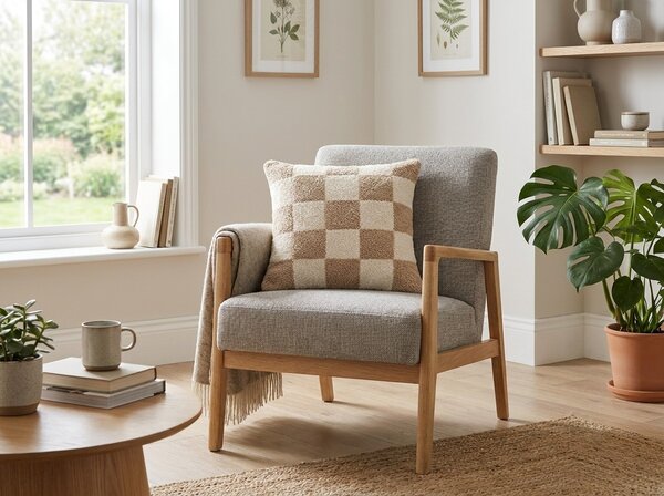 Perna decorativa ZIVALO 45x45 cm, bej
