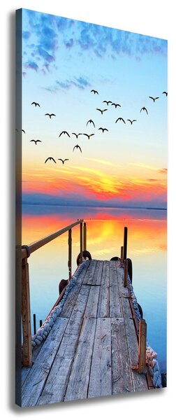 Print pe canvas debarcader din lemn