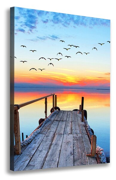 Print pe canvas debarcader din lemn