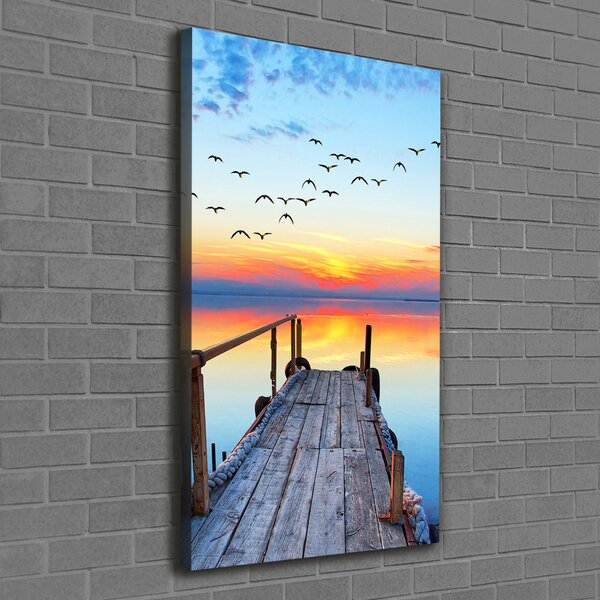 Print pe canvas debarcader din lemn