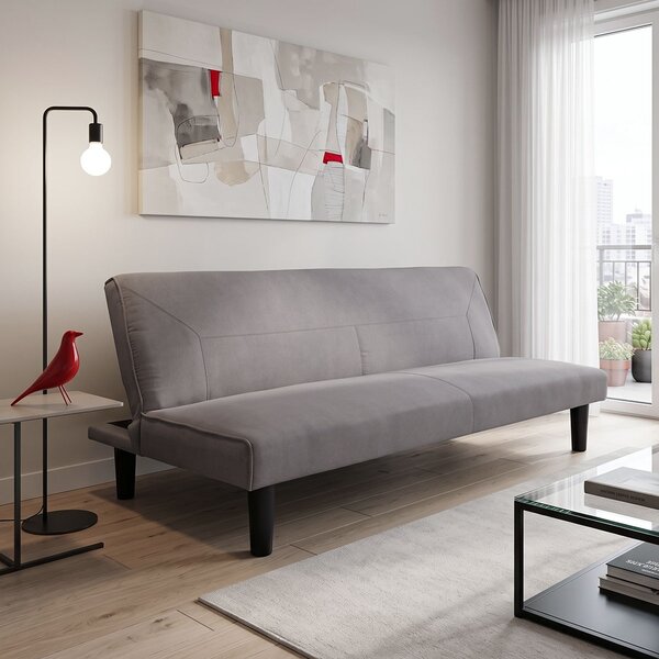 Canapea extensibila Kedran, Gri, 75.5x166x70 cm