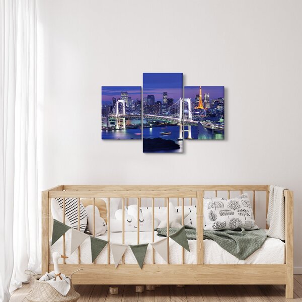 Tablou metropolei nocture (90x60 cm)