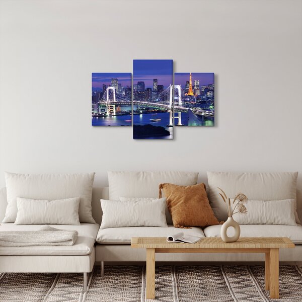 Tablou metropolei nocture (90x60 cm)
