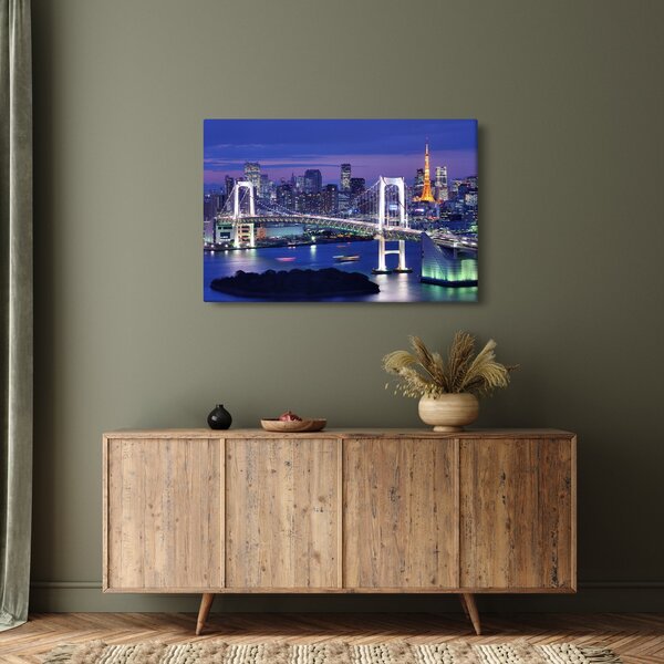 Tablou metropolei nocture (90x60 cm)