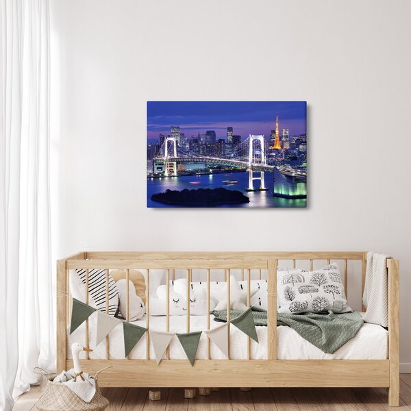 Tablou metropolei nocture (90x60 cm)