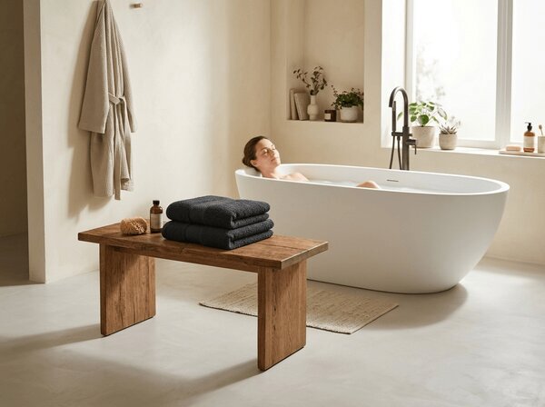 Prosop EMBORIA 70x140 cm negru, 100% bumbac
