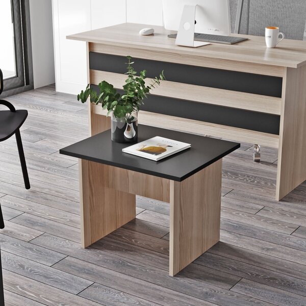 Set de mobilier de birou Moksa, Stejar, 140x74x60 cm