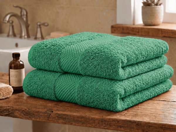 Prosop EMBORIA 70 x 140 cm verde, 100% bumbac