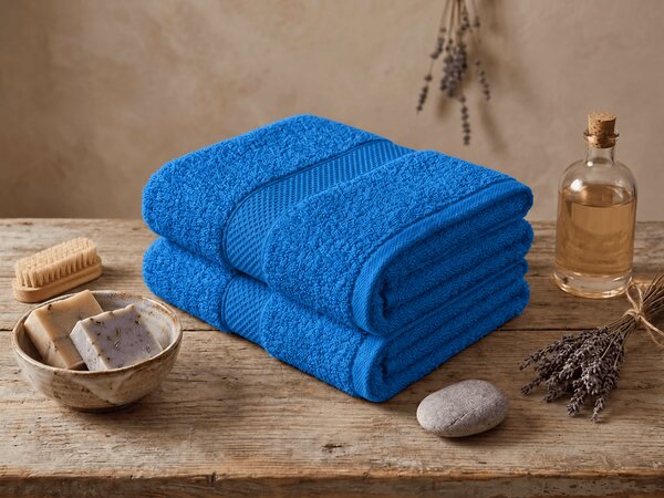 Prosop EMBORIA 50x100 cm albastru, 100% bumbac