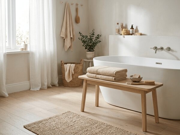 Prosop EMBORIA 50x100 cm bej, 100% bumbac