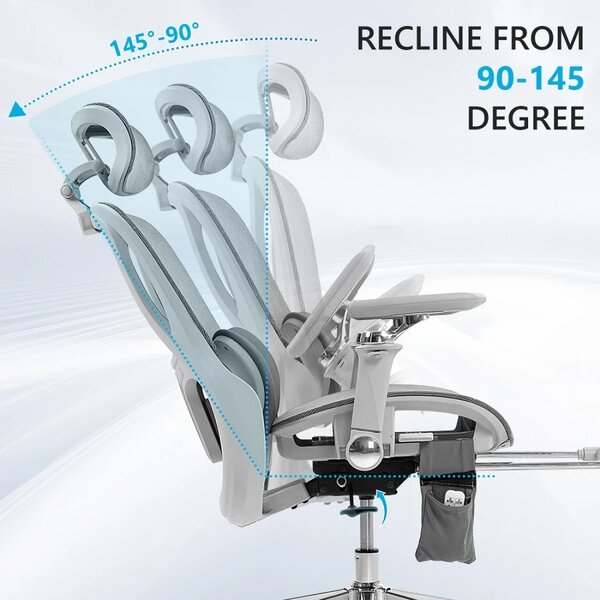 RESIGILAT- RHYTHM PRO Scaun ergonomic cu funcție Rhythm, sezut Translatie, cotiere 6D, Suport lombar ajustabil, Mesh, Gri