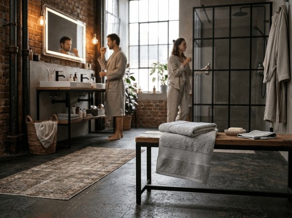 Prosop EMBORIA 50x100 cm gri deschis, 100% bumbac