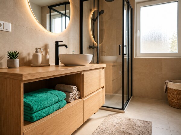 Prosop EMBORIA 50x100 cm verde, 100% bumbac