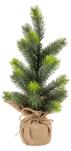 Brad de Craciun artificial LITTLE SPRUCE cu iluminat LED, 37 cm