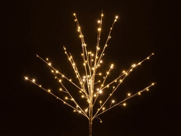 Brad de Craciun luminos SILVER GLOW 56×56×100 cm, argintiu