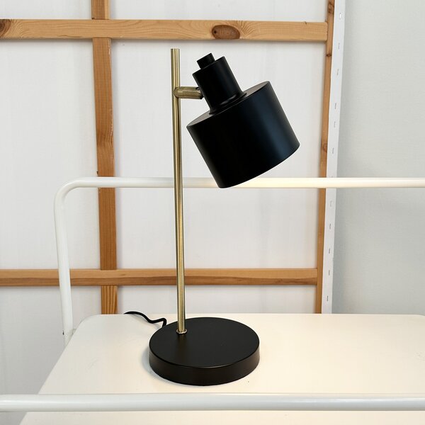 Lampă de masă Dyberg Larsen, Ocean, Negru, dormitor, Metal, Scandinavă