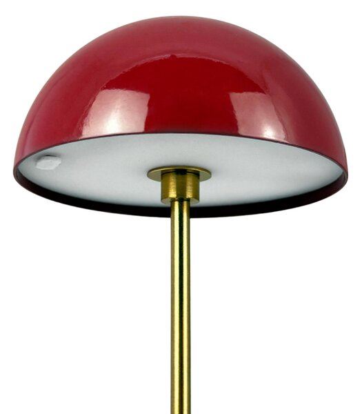 Lampă de masă Dyberg Larsen, Along, reglabil, Roșu, Camera de zi, Metal, Scandinavă