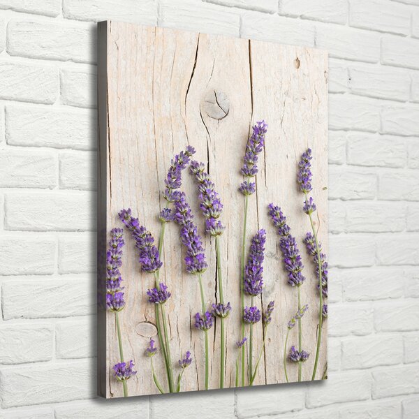Tablou pe pânză canvas Lavandă pe lemn
