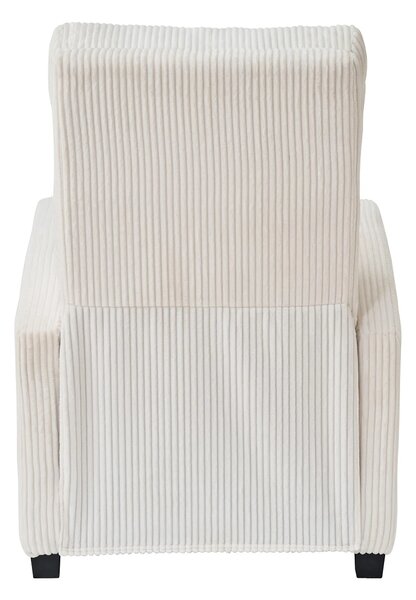 Fotoliu de relaxare, Spatar Rabatabil 135°, Suport picioare extensibil, Material textil Corduroy, Bej 033-1