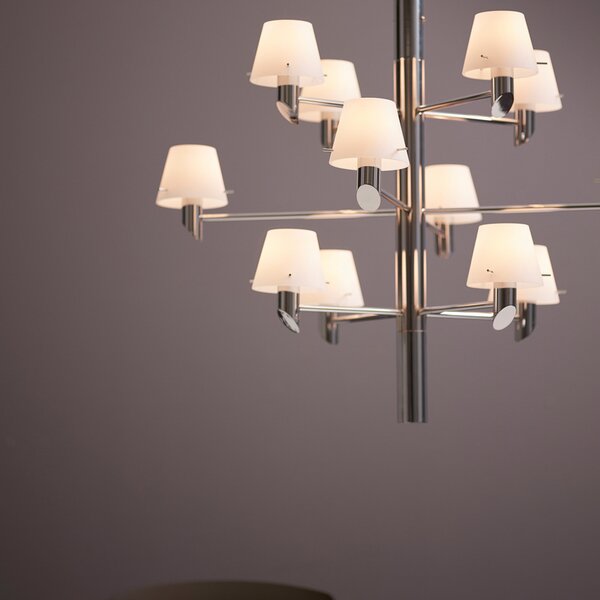 Candelabre Herstal, Gil, reglabil, Metalic, Camera de zi, Metal, Design