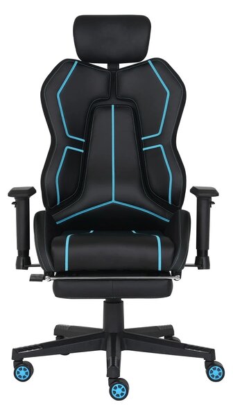 LUMINA X-Motion Core – Gaming & Office –Ergonomie și Confort Total, PU, Negru/Albastru