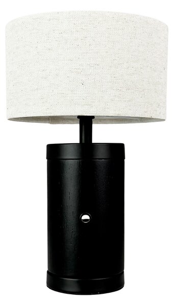 Lampă de masă Dyberg Larsen, Mellow, reglabil, Negru, Camera de zi, Lemn, Scandinavă