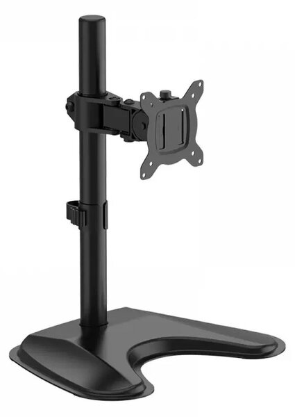 Suport Monitor de Birou Reglabil – Ergonomie, Stabilitate și Control Total, Negru