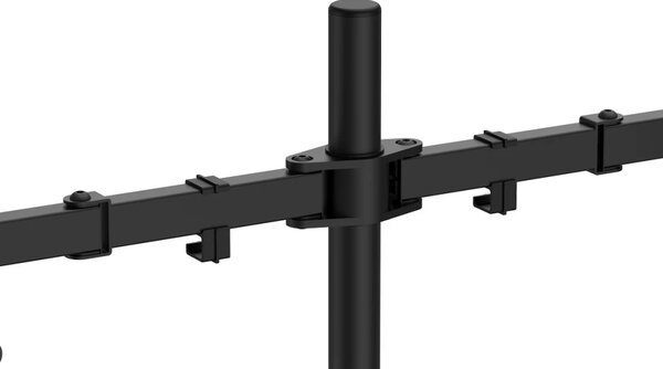 Suport Monitor Dublu de Birou Ergonomic – Stabilitate, Flexibilitate și Design Premium, Negru