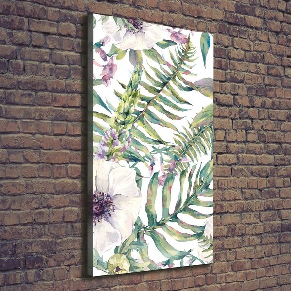 Tablou pe pânză canvas frunze tropicale