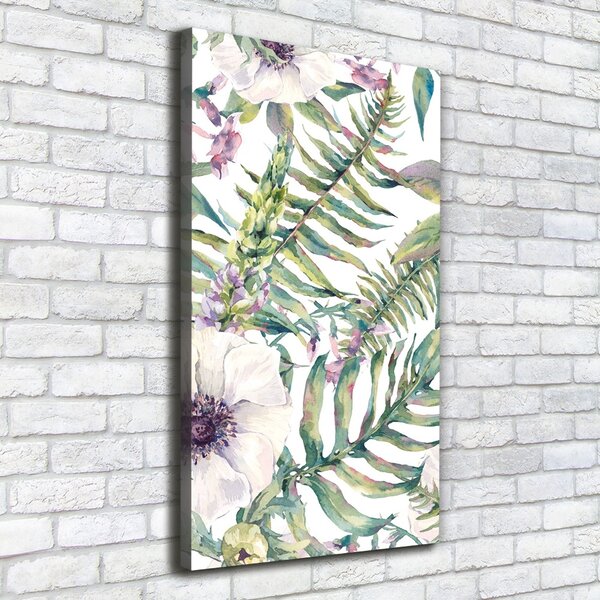 Tablou pe pânză canvas frunze tropicale