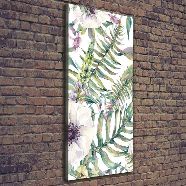 Tablou pe pânză canvas frunze tropicale