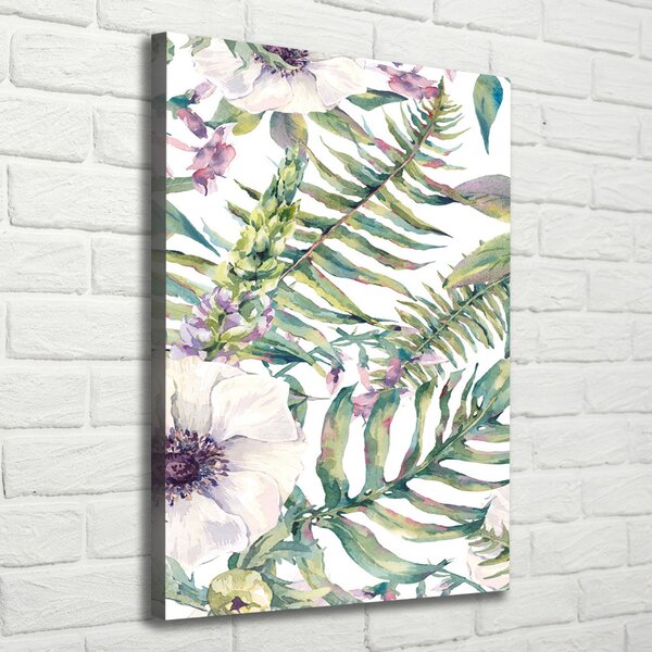 Tablou pe pânză canvas frunze tropicale