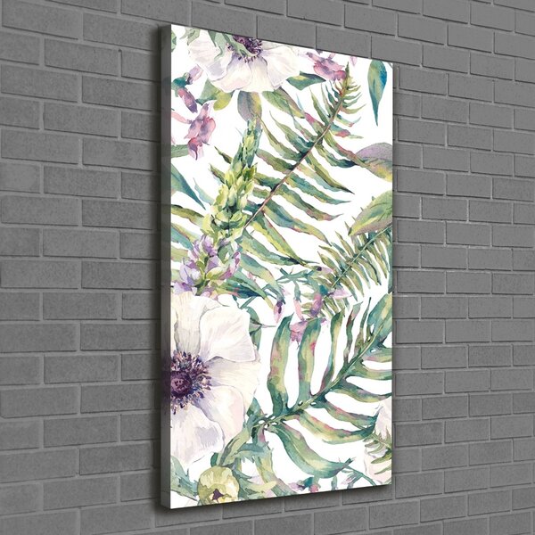 Tablou pe pânză canvas frunze tropicale