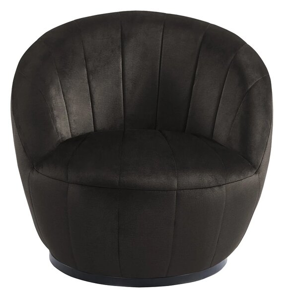 Fotoliu Rotativ – Design Modern și Confortabil, Material Textil, stofă Monolith Maro Inchis
