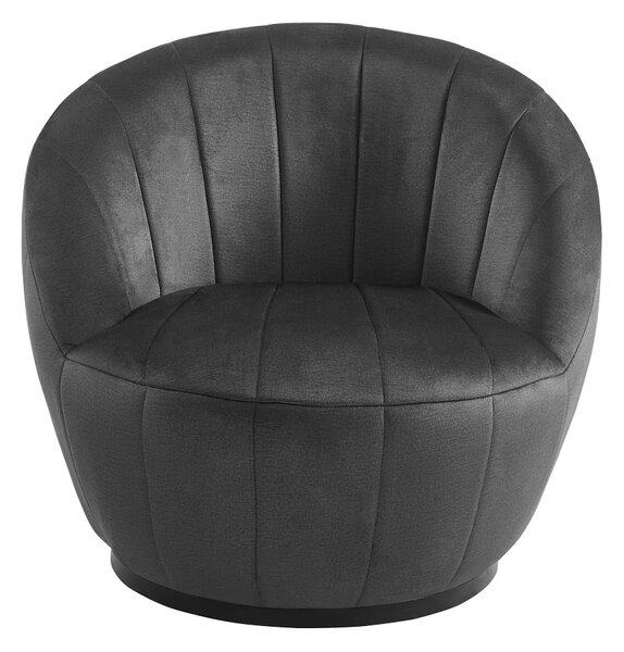 Fotoliu Rotativ – Design Modern și Confortabil, Material Textil, stofă Monolith Negru