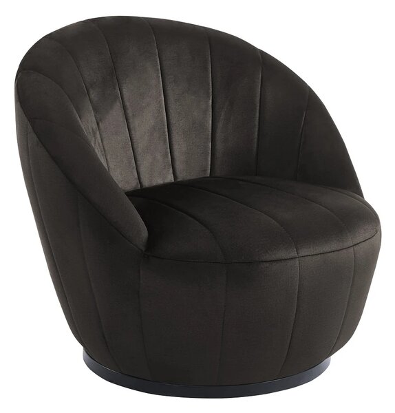 Fotoliu Rotativ – Design Modern și Confortabil, Material Textil, stofă Monolith Maro Inchis