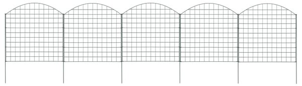 Set gard de grădină arcuit, verde, 77,5 x 78,5 cm