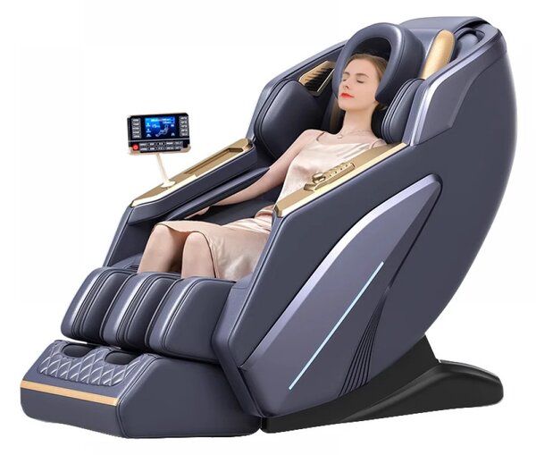 PRIMUS ULTRA PREMIUM Fotoliu de masaj 3D – relaxare inteligentă, la tine acasă - Scanare automata, AI Voice,încărcare wireless telefon, Incalzire, Zero Gravity, difuzoare Bluetooth, controler rapid